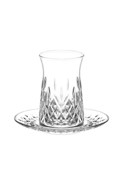 LAV Odin Cam Çay Seti 6 Kişilik 170 ml (6 Çay Bardağı, 6 Çay Tabağı)
