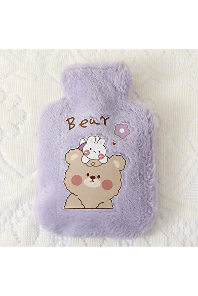 Choice6 H Cartoon Plush Rabbit Bear Hot Water Bottle Water Filling Velvet Sma...