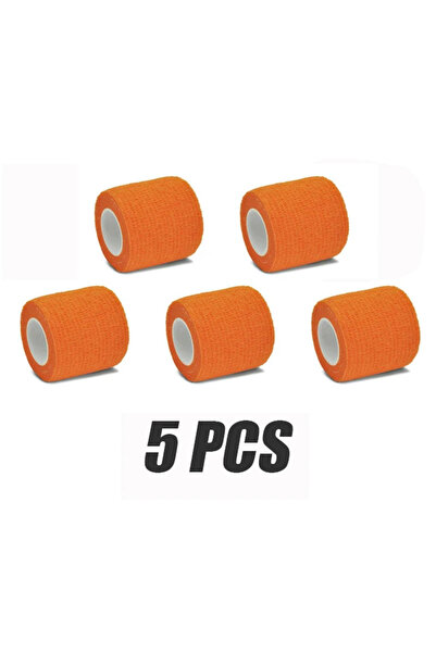 Choice10 5PCS Orange Colorful Tattoo Grip Bandage Cover Wraps, Nonwoven Tapes...