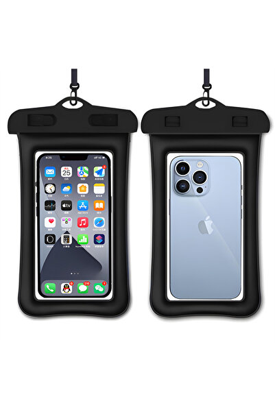 Choice 2 Pieces Black IPX8 Universal Waterproof Phone Cases For iPhone 15 14 ...