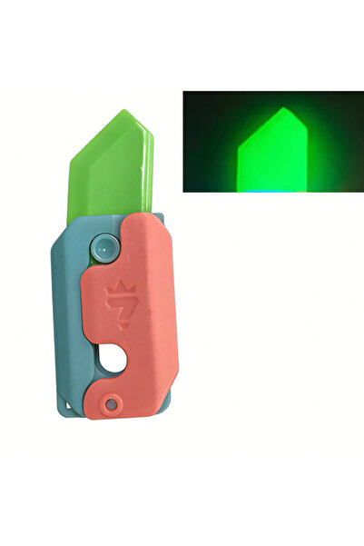 Choice Noctilucent 3D Printing Gravity Knife Toy Cub Jumping Small Radish Kni...
