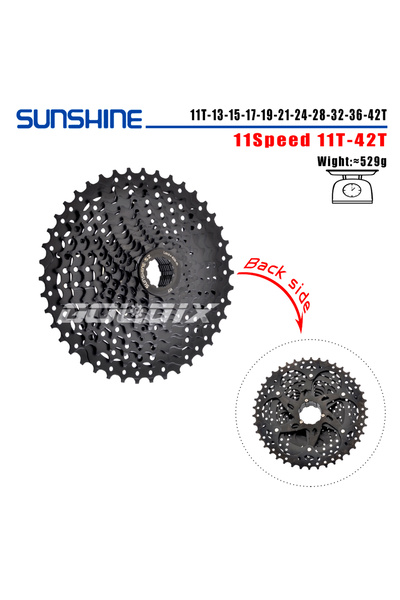 Choice 11Speed 11-42T Black SUNSHINE MTB Cassette 8/9/10/11/12 Speed 40/42/46...