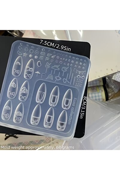 Choice1 PF-686 1 Pc Original Silicone Nail Mold Cute Summer Dream Juice Cup S...