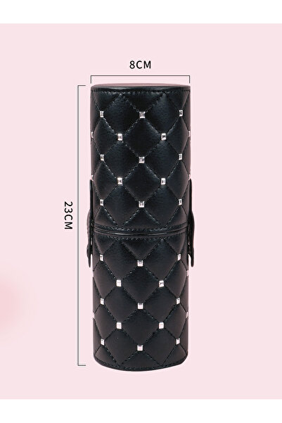 Choice 23X8CM Black Large Capacity Multi-Functional Makeup Brush Storage Cont...