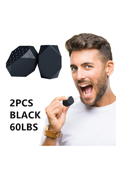 Choice 2pcs black 60lbs 2pcs 50/60Lbs Jaw Exerciser Redefine Jawline Trainer ...