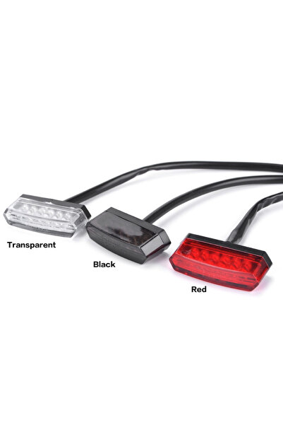 choice2 مصباح LED خلفي للفرامل للدراجات النارية من STONEGO باللون الأسود، 12 ...