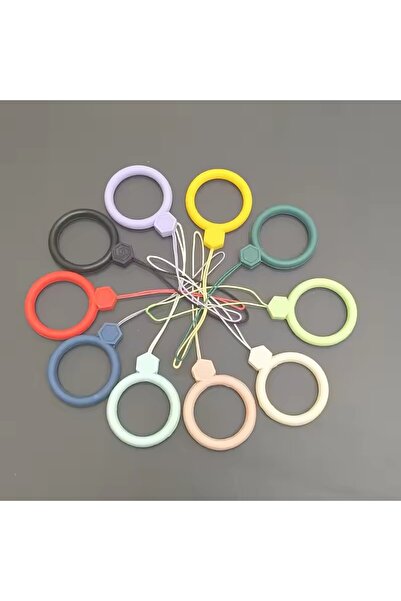 Choice3 10 PCS Random color Anti-lost Mobile Phone Pendant Finger Ring Short ...