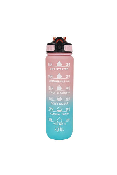 Choice 900-1000ml gradient pink 1L Water Bottle Portable Sport Water Bottle P...