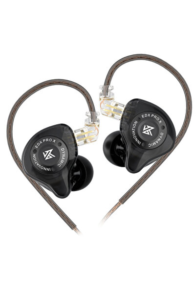 Choice Black NO MIC KZ EDX PRO X Dynamic Drive Earphone HIFI Bass Music Earbu...
