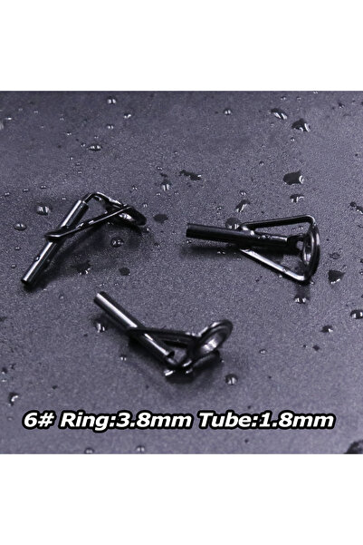 Choice Size6 1.8mm 5Pcs 5Pcs Fishing Rod Tip Guides Repair Kit Stainless Stee...