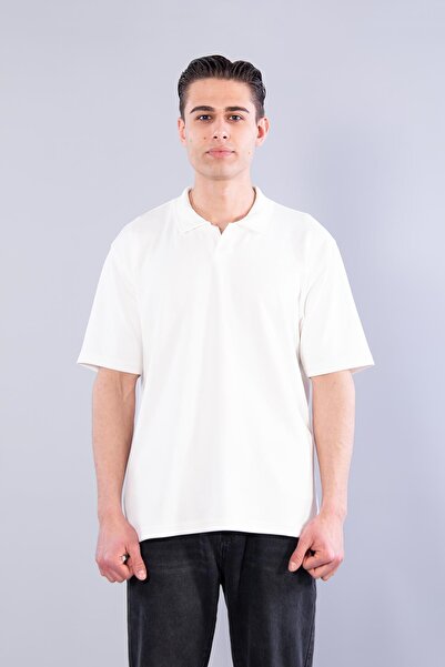 Mckanzie 4029 Collared Buttonless Modal T-Shirt