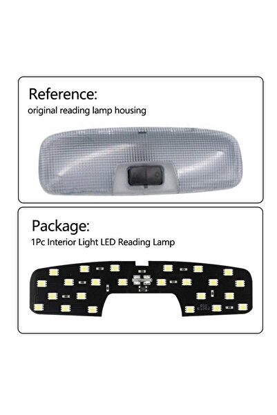 choice2 White Ice Blue White Car Interior Light LED Reading Lamp For Ford Eco...