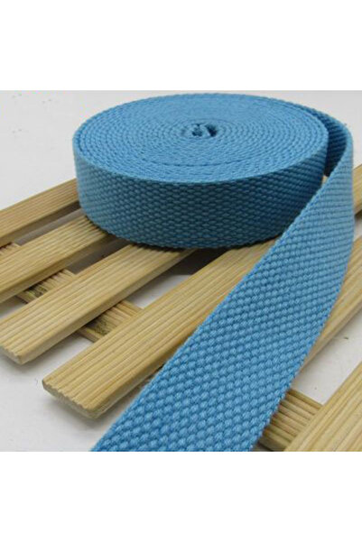 Choice 25MM Light blue 5M Cotton Webbing Suspenders Craft Supplies DIY Decora...