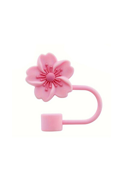 Choice Pink 1PCS Flower Silicone Straw Covers For Stanley Cup Cute Silicone F...