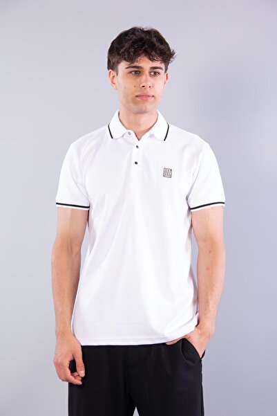 Mckanzie 8261 Striped Short Sleeve T-Shirt with Footed Collar and Sleeves