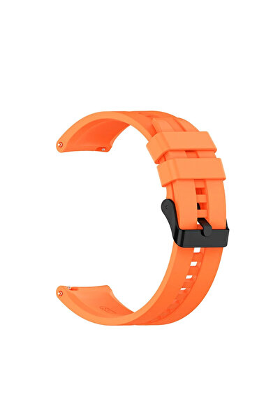 Choice 22mm Orange 20mm/22mm Silicone Watch Strap Quick Release Waterproof So...