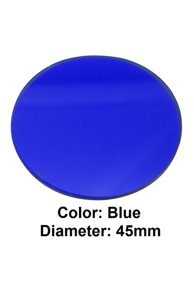 Choice8 45mm Blue Microscope Color Filter Green Blue Yellow Red Frosted Glass...