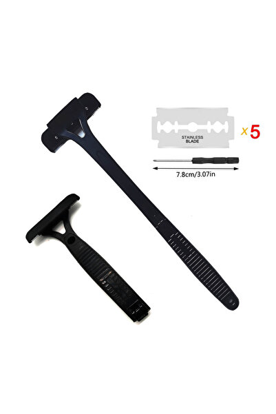 Choice black New Men Back Shaver Hair Body Shaver Safety Long Handle Foldable...