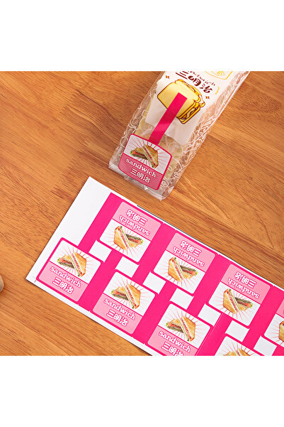 Choice3 pink sticker 100pcs Sandwich Plastic Packaging Transparent Triangle B...