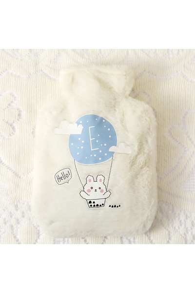 Choice7 A Cartoon Plush Rabbit Bear Hot Water Bottle Water Filling Velvet Sma...