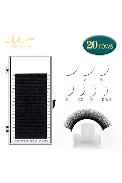 Choice14 13mm 0.07mm C H&L SINCE 1990 20Rows Faux Individual Lashes Maquiagem...