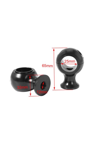 Choice3 Black 25mm Motorcycle Handlebar Risers Clamp Fat Round Heightening Mo...