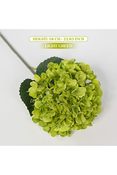 Choice20 3pcs Light green Artificial Flowers Cheap Silk Hydrangea Bride Bouqu...