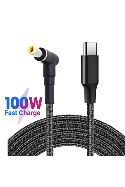 Choice 1.8m black 100W Type C to 5.5x2.5mm Male Converter Cable DC Notebooks ...
