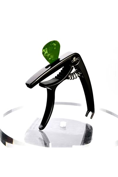 choice2 Black Miwayer Aluminum Alloy Guitar Capo Metal Guitar Tuner Picks Hol...