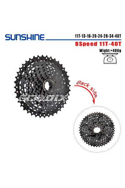 Choice 8Speed 11-40T Black SUNSHINE MTB Cassette 8/9/10/11/12 Speed 40/42/46/...