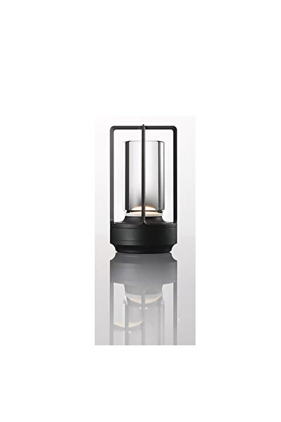 Choice Type-C charging black LED Crystal Table Lamp Plastic Rechargeable Touc...