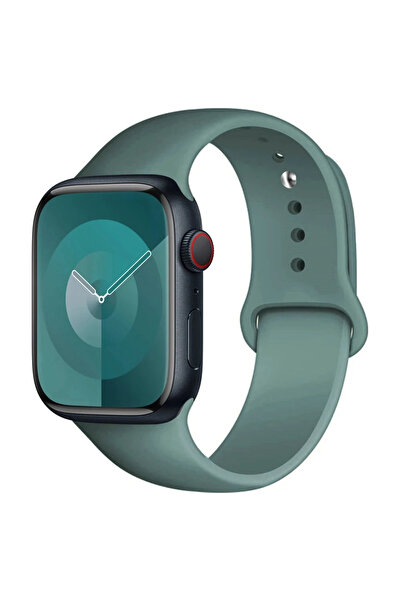 Choice 38mm-40mm-41mm M-L 48 Pine green Silicone Band For Watch strap 44mm 45...