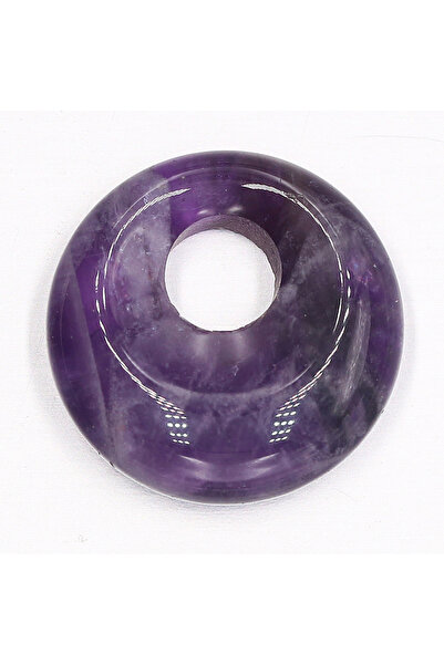 Choice Amethyst 2Pcs Natural Stone Pendants Round Lapis lazuli BIg Hole India...