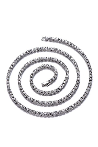 Choice 20inch Necklace Silver New Classical 4MM Tennis Chain Iced Out Bracele...