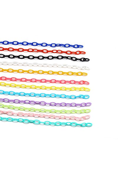 Choice 50cmx 10pcs mix color 10pcs 50cm Colorful Acrylic Link Chain Lobster C...