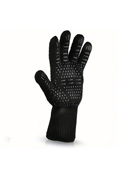 Choice black 130g men 1/2PCS BBQ Gloves High Temperature Resistance Oven Mitt...