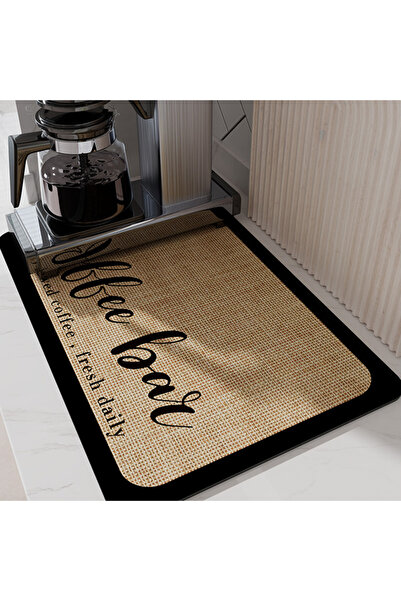 Choice 30x40cm Dark Coffee Hot Coffee Machine Rug No Cleaning Antifouling Tec...