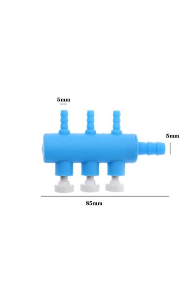 choice2 3 heads Aquarium Air Pump Hose Splitter Air Distributor Adjustable Tr...