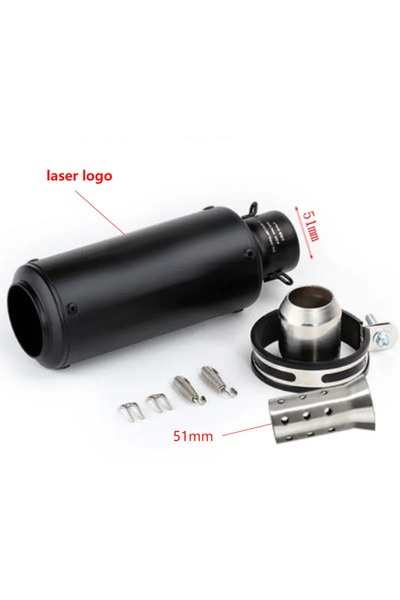 Choice21 Type F1 51mm motorcycle exhaust inox muffler carbon fiber exhaust Un...