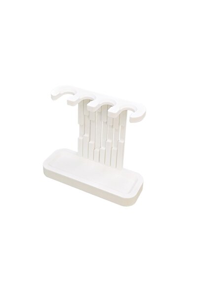 Choice White 4 Slots Toothbrush Head Holder Plastic 3D Printed Toothbrush Org...