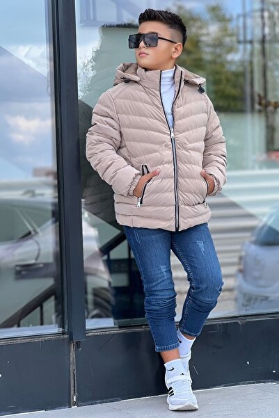Pina Kids Boy's Detachable Hooded, Densely Stitched Nova Fabric Winter Puffer...