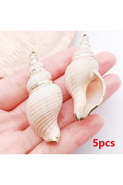 Choice7 Style 14 5pcs Natural Seashell Charms Beach Conch Pendants for DIY Br...