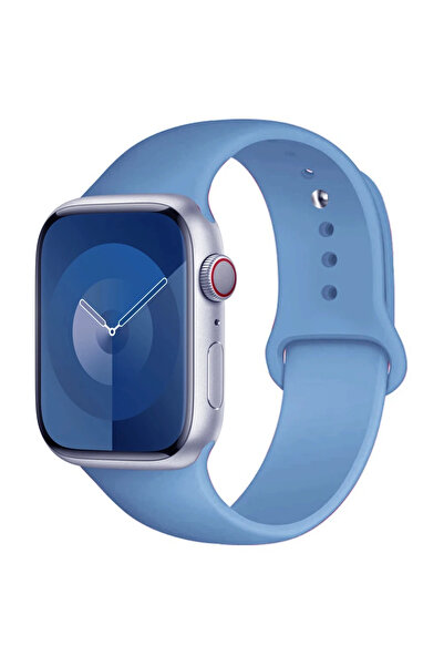 Choice 38mm-40mm-41mm S-M 75 Mist Blue Silicone Band For Watch strap 44mm 45m...