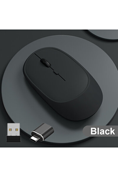 Choice B with adapter Wireless Mouse Rechargeable Mouse Gamer Dual Modes Blue...