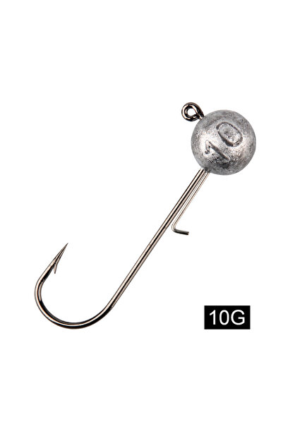 Choice 10g Spinpoler 5g 7g 10g 14g Jig Heads Fishing Hook Long Shank Round Ba...
