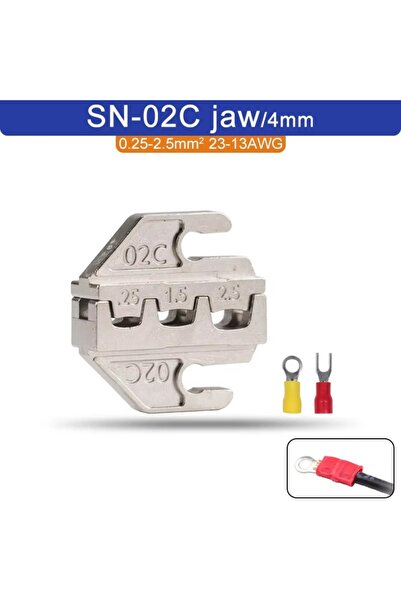 Choice6 SN-02C كماشة تجعيد جديدة من سبيكة SN، عرض الفك 4 مم، 06WF 2549 03H، ف...