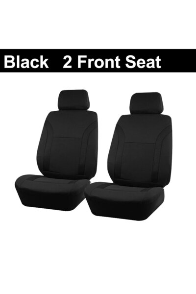 Choice Black 2 front seat Universal Breathable Car Seat Covers Air Mesh Fabri...