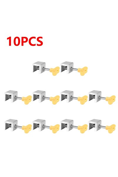 Choice3 10PC single hole Sliding Sash Stopper Cabinet Locks Straps Doors Secu...