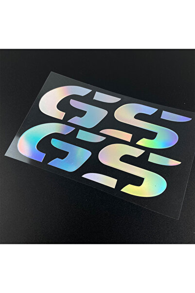 Choice9 10x3CM(S)each GS-AA-Laser-2PCS-G 2PCS GS Motorcycle Stickers Waterpro...
