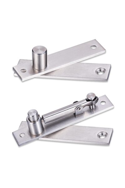 Choice Silver 1 Set 360 Degree Rotate Stainless Steel Hidden Door Hinge Kit H...